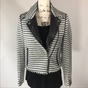 Dolce vita white and black pattern jacket